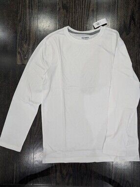 5/$35 Old Navy White Long Sleeve T-Shirt – Kids XL (14–16) NWT